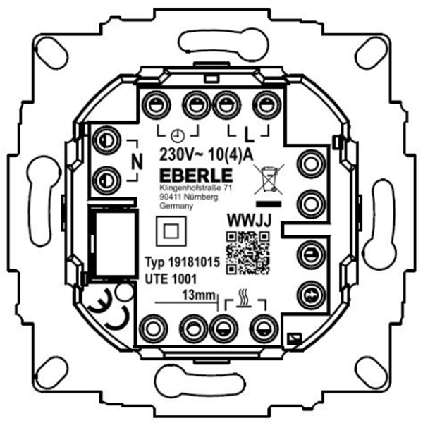 中村貿(mào)易-德國EBERLE數(shù)控恒溫器UTE 1001-RAL1013-G-55