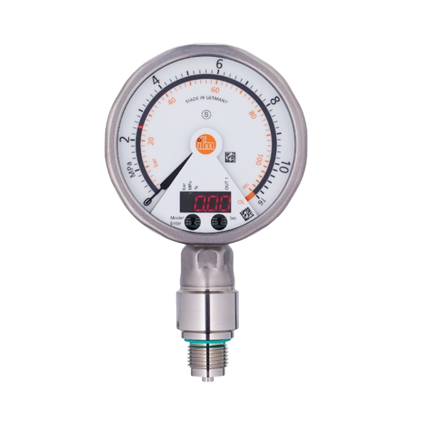 德國IFM易福門帶模擬顯示屏的齊平式壓力傳感器PG2437 PG-001-REB12-MFRKG/US/ /P