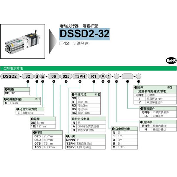 CKD喜開(kāi)理電動(dòng)執(zhí)行器（無(wú)馬達(dá)型）活塞桿型DSSD2-32SE-06075NNNNN0NN