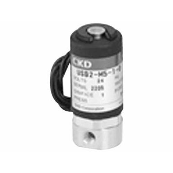 CKD喜開理多種流體小型直動式2通電磁閥USB2-M5-2-DC12V